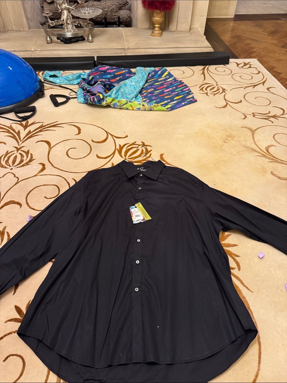 Robert Graham Black Men's Dress Shirt